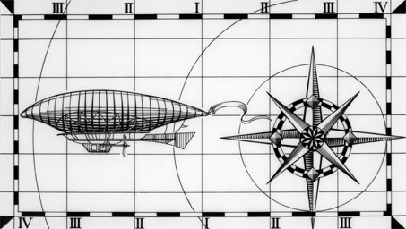 Airship Compass Card