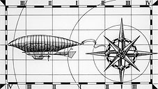 Airship Compass Map Card