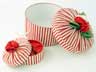 Red & White Striped HatBox