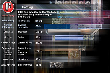 Fry Steel Website 1: Product Catalog