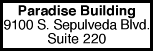 Paradise Building 9100 suite 220